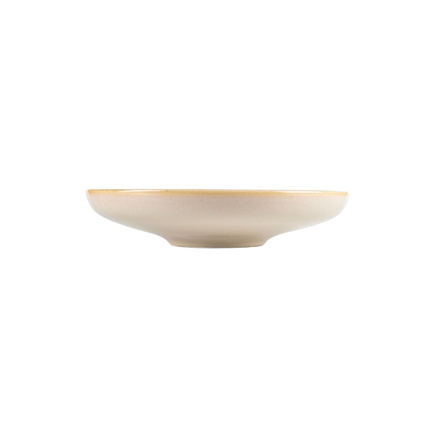 Sand dia.10.75" h:2.25" Round Beige Vitrified Deep Plate
