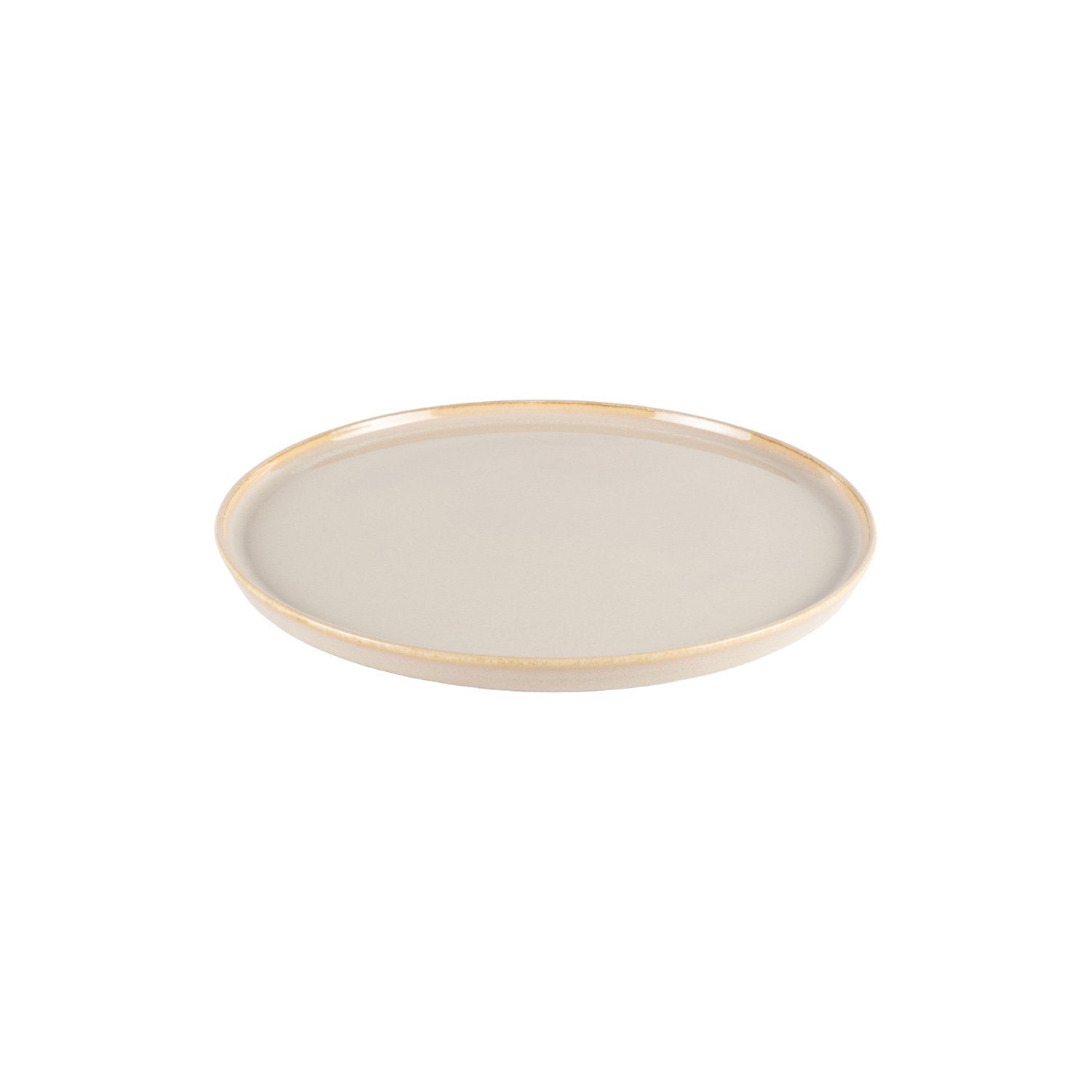 Sand dia.11" Round Beige Vitrified Plate