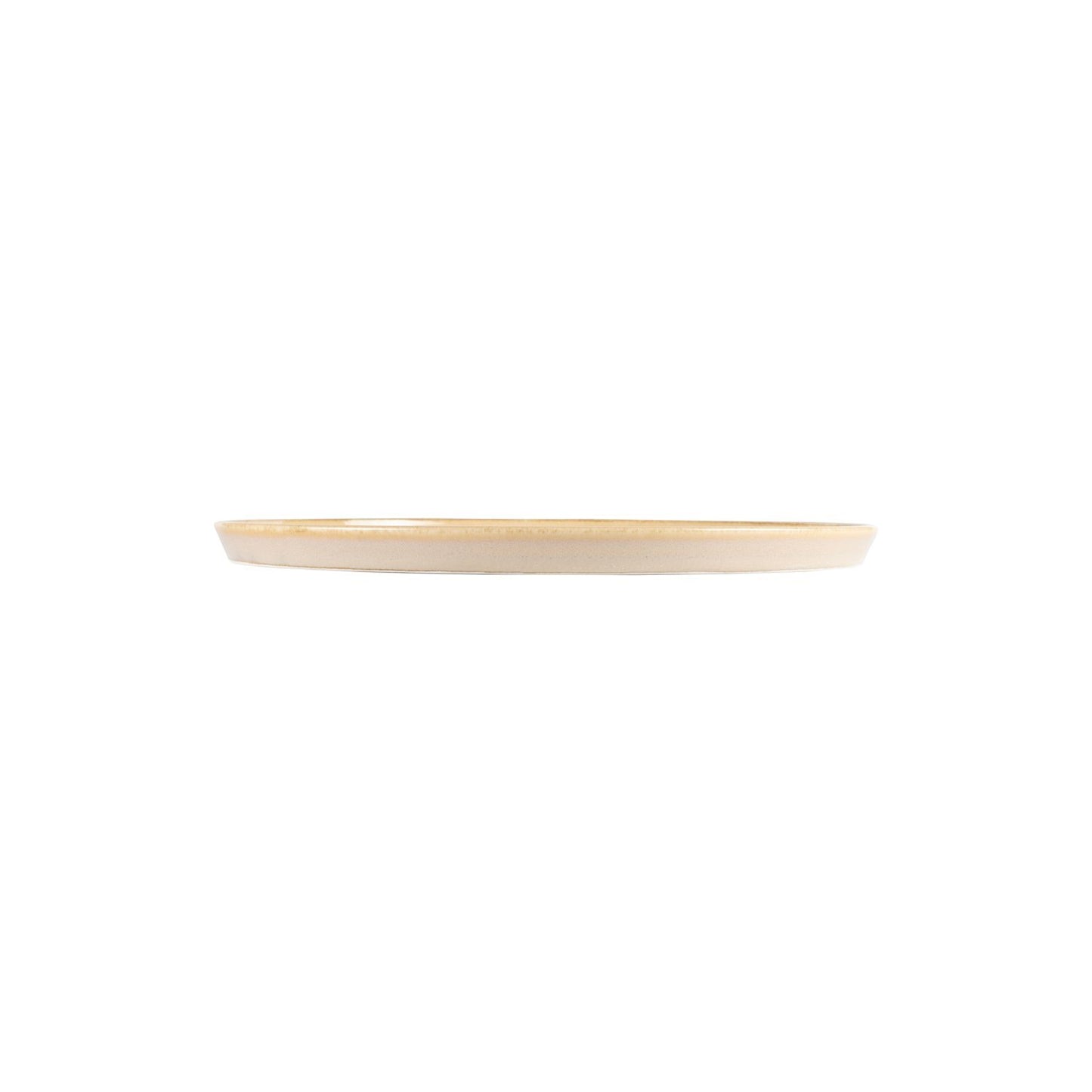 Sand dia.11" Round Beige Vitrified Plate