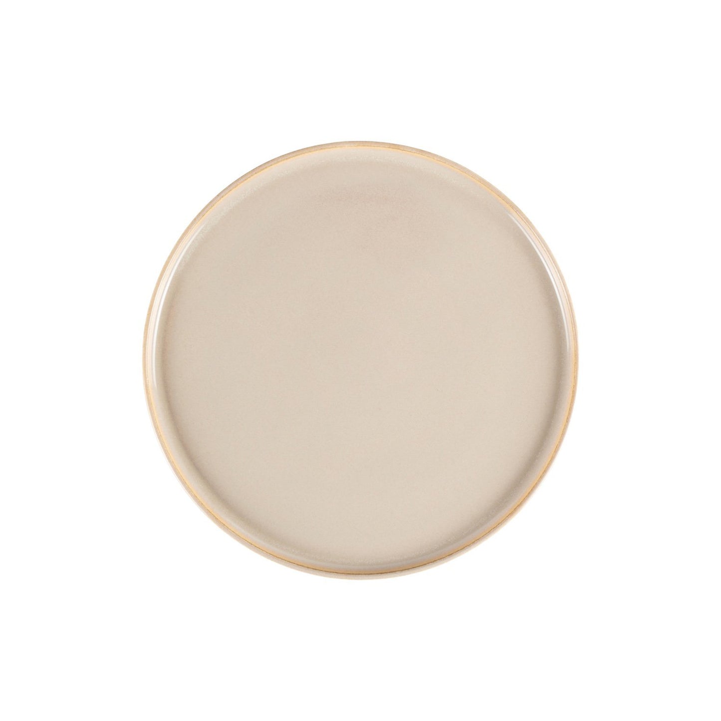 Sand dia.11" Round Beige Vitrified Plate