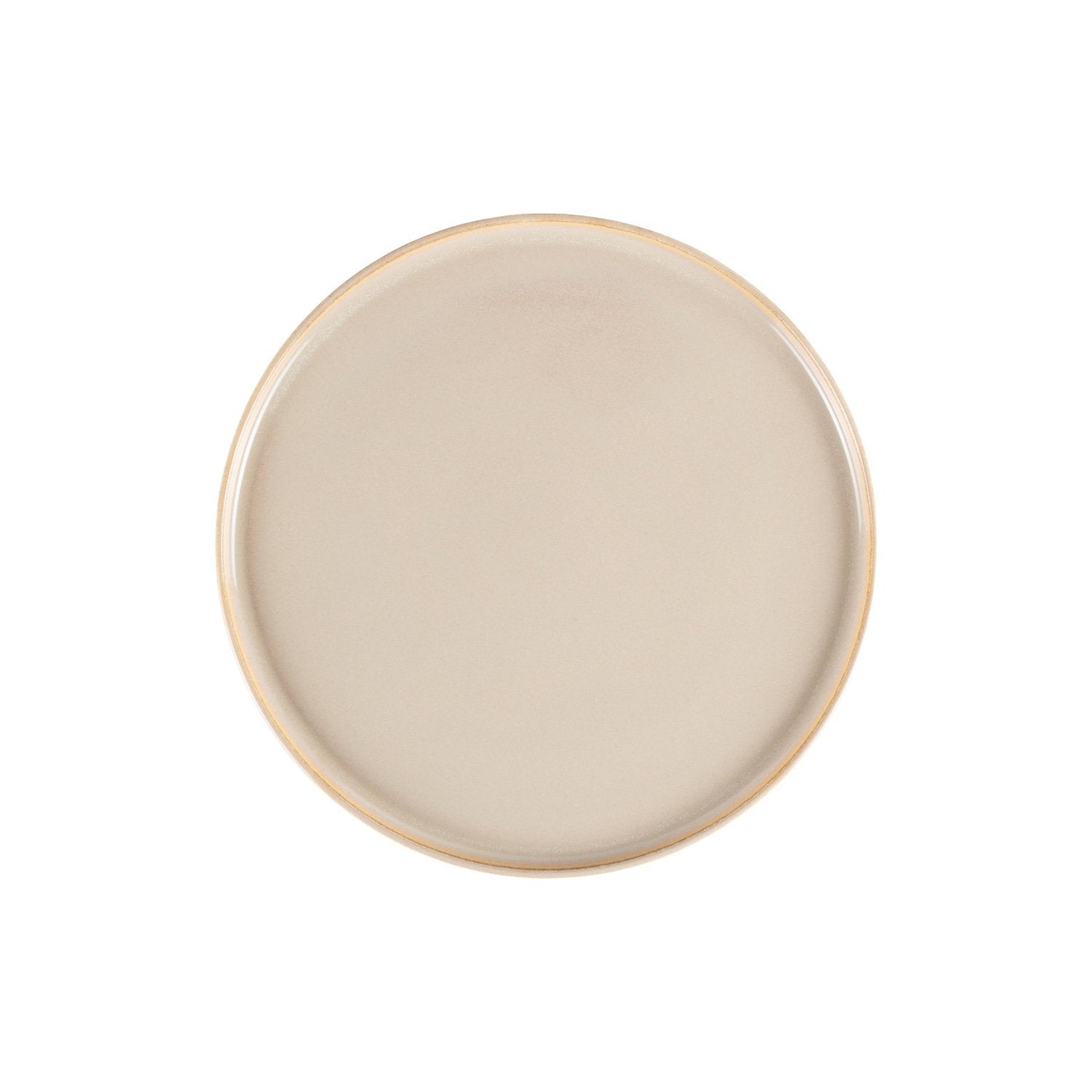 Sand dia.11" Round Beige Vitrified Plate