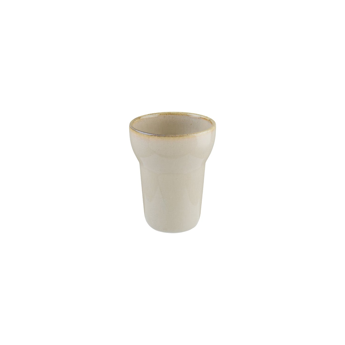 Porcelain Sand dia.3.75" h:4.75" 12 oz. Round Beige Porcelain Mug - Case Pack: 6