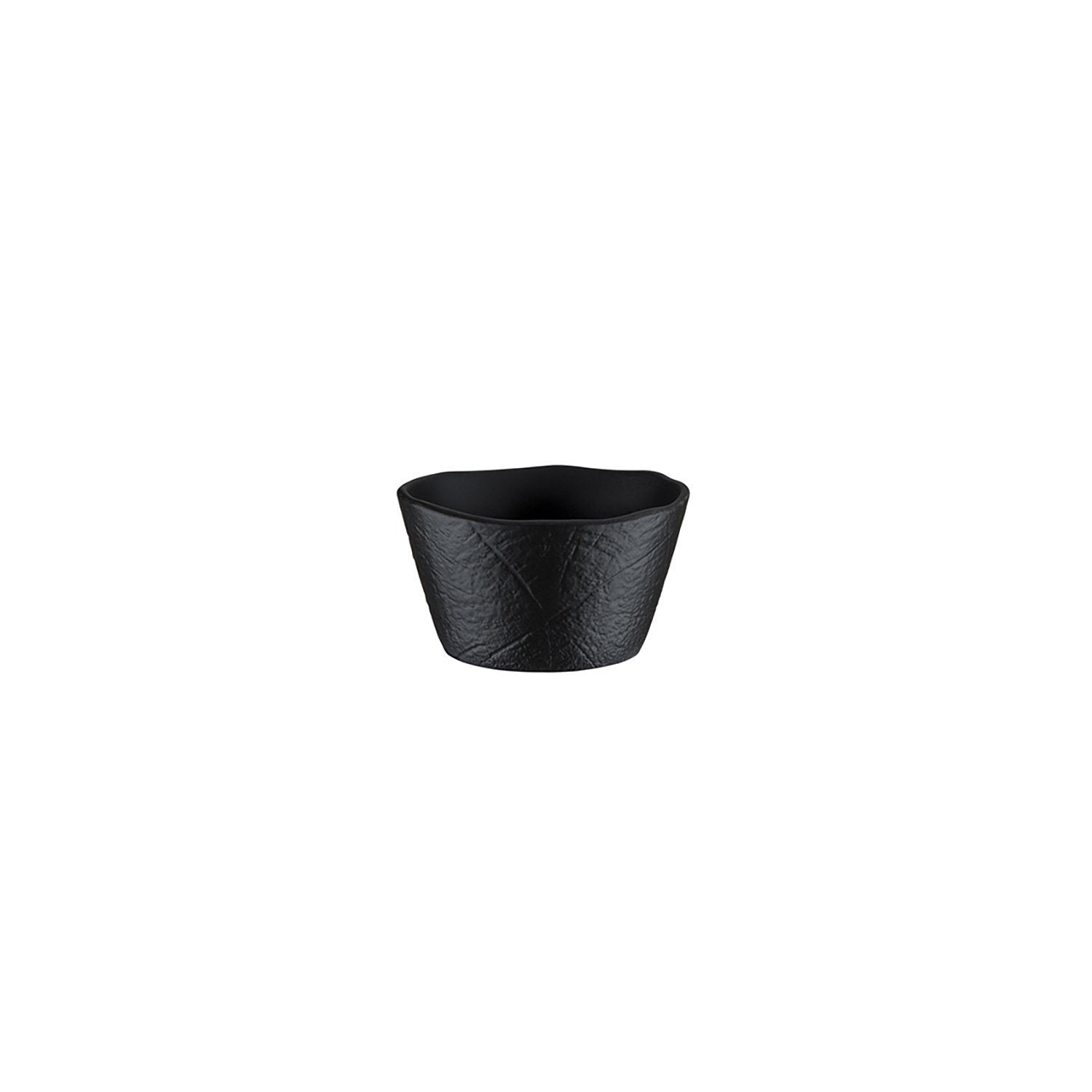 Shade 3.5" x 3.5" x h:2" 7 oz. Square Black Vitrified Ramekin
