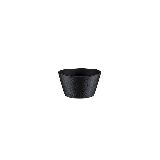 Shade 3.5" x 3.5" x h:2" 7 oz. Square Black Vitrified Ramekin