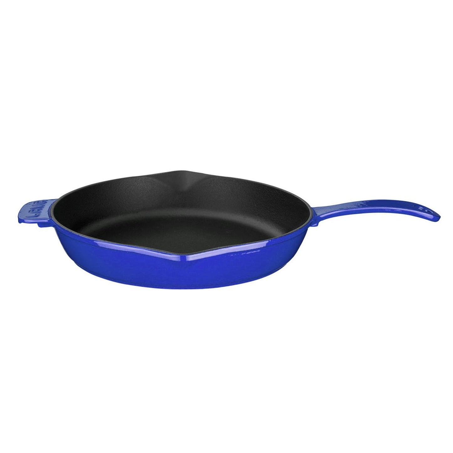 Cast Iron dia.11" h:2" Round Blue Cast Iron Skillet - Case Pack: 1