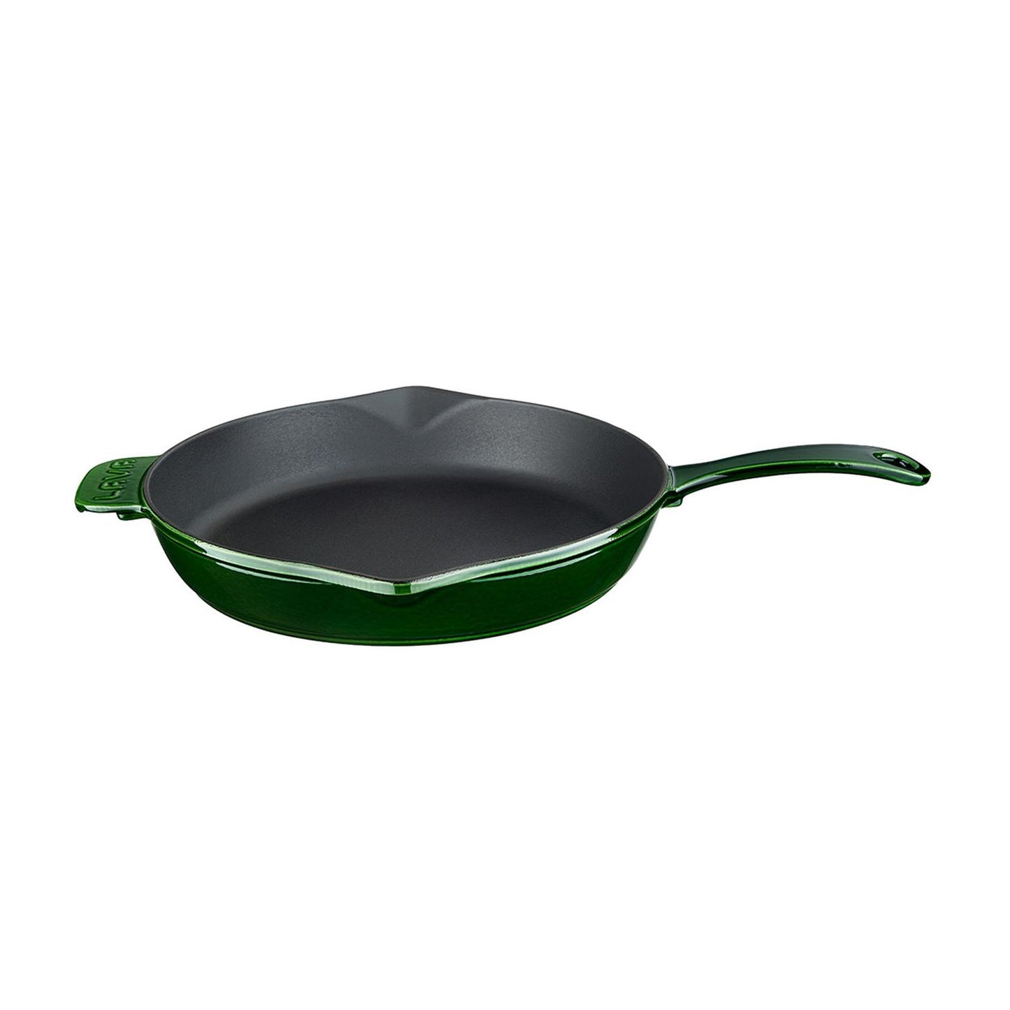 Cast Iron dia.11" h:2" Round Green Cast Iron Skillet - Case Pack: 1