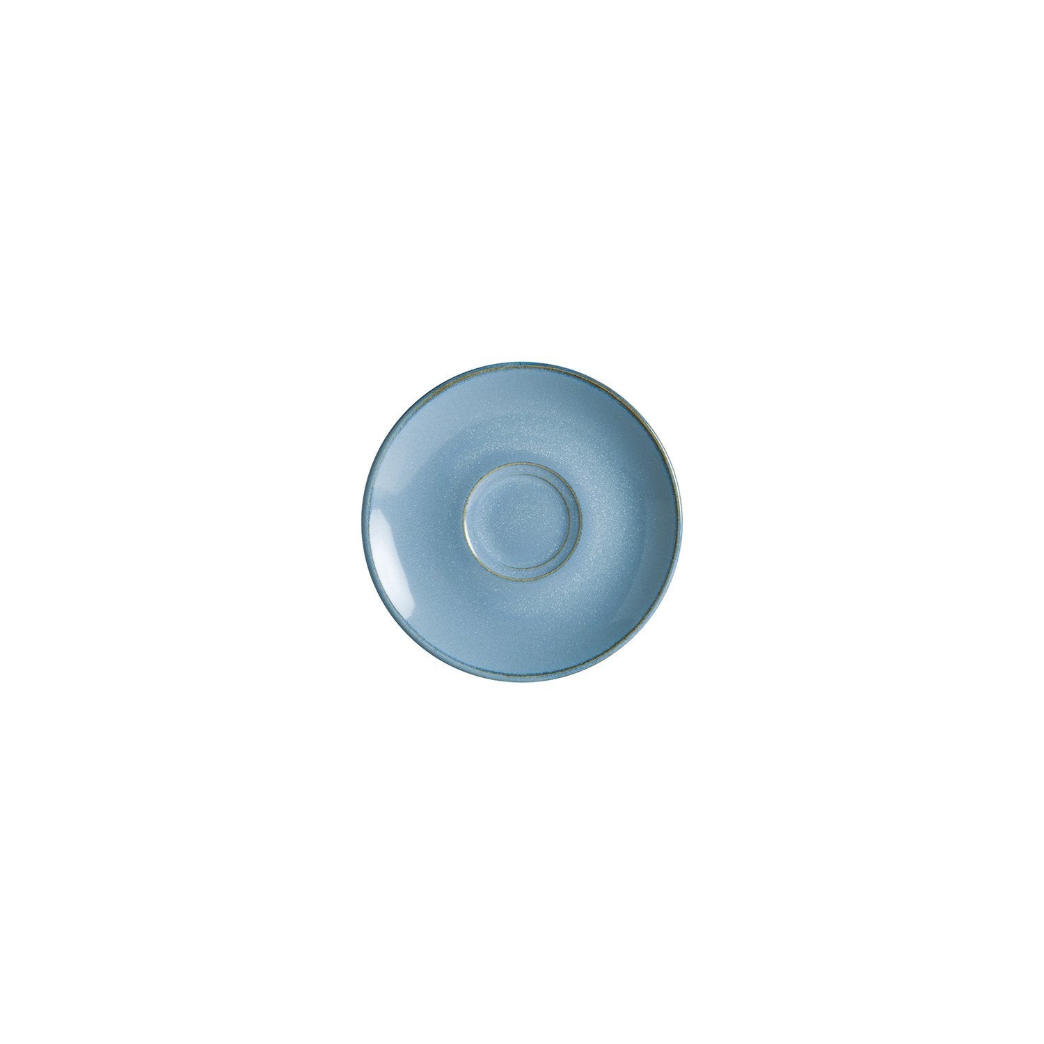 Sky dia.6.25" Round Blue Vitrified Saucer
