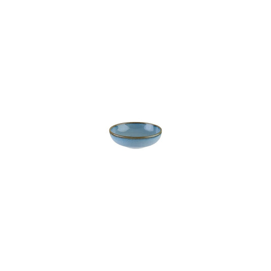 Sky dia.4" h:0.75" 4 oz. Round Blue Vitrified Bowl
