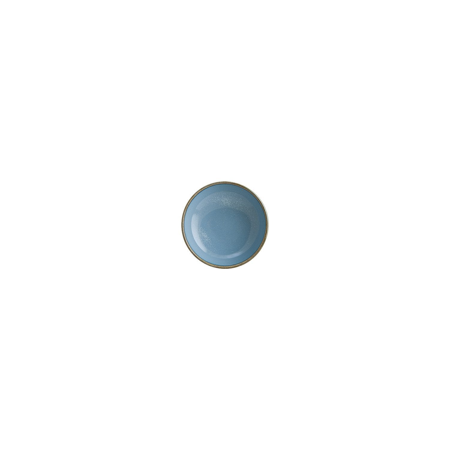 Sky dia.4" h:0.75" 4 oz. Round Blue Vitrified Bowl