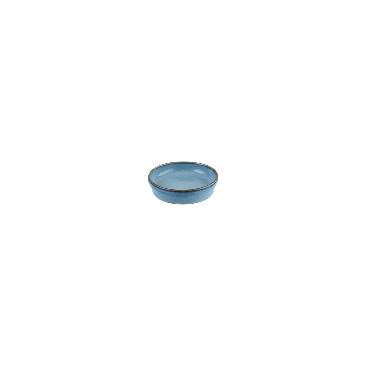 Sky dia.4" h:1" 1 oz. Round Blue Vitrified Bowl