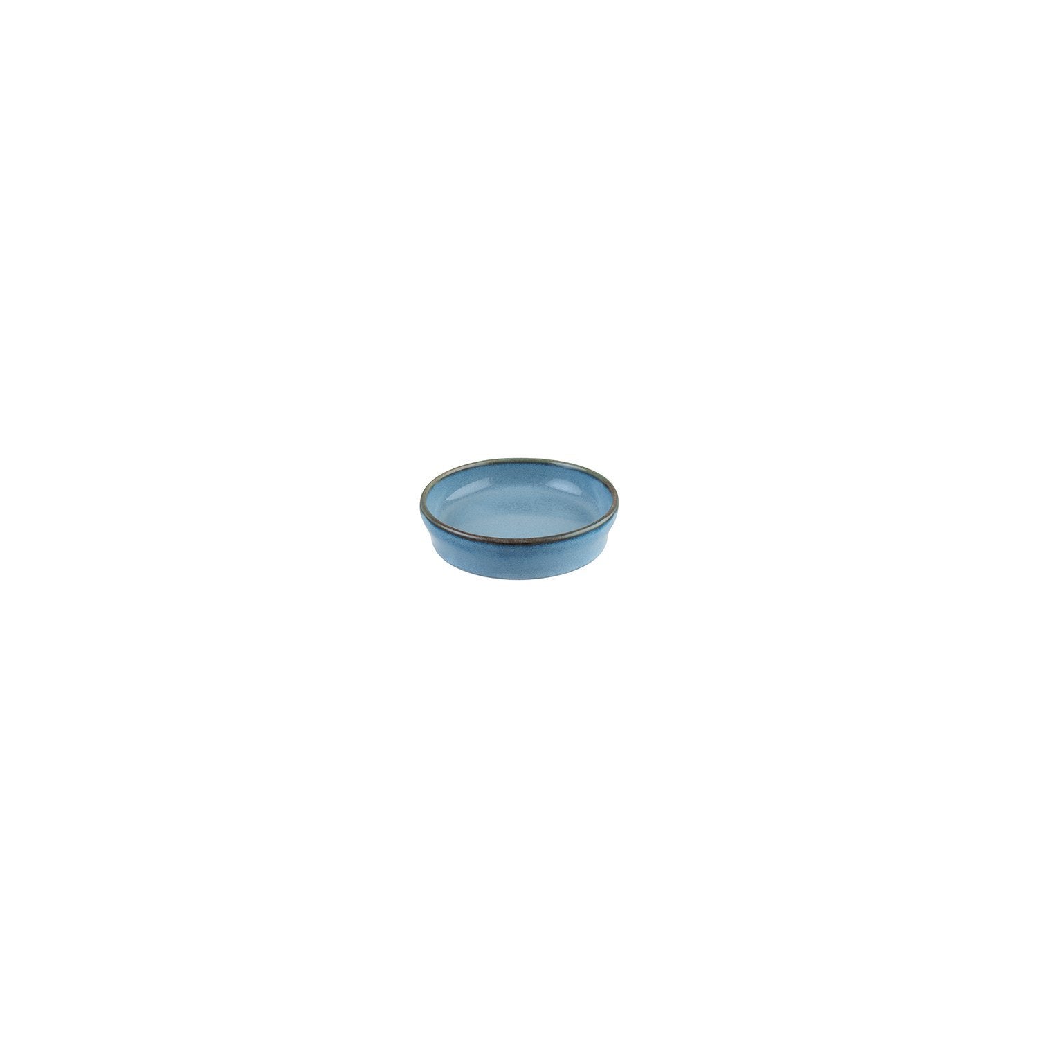Sky dia.4" h:1" 1 oz. Round Blue Vitrified Bowl