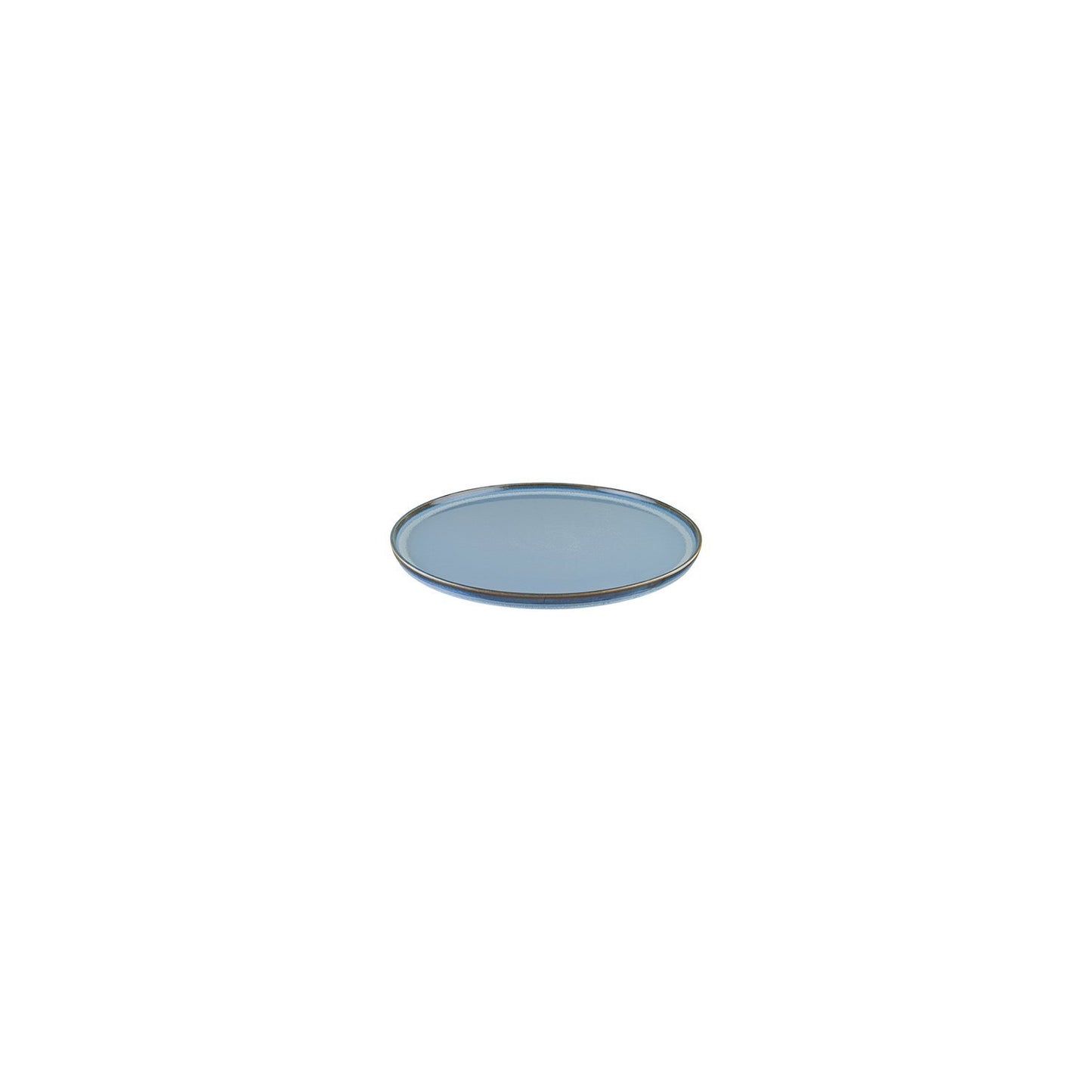 Sky dia.6.25" Round Blue Vitrified Plate