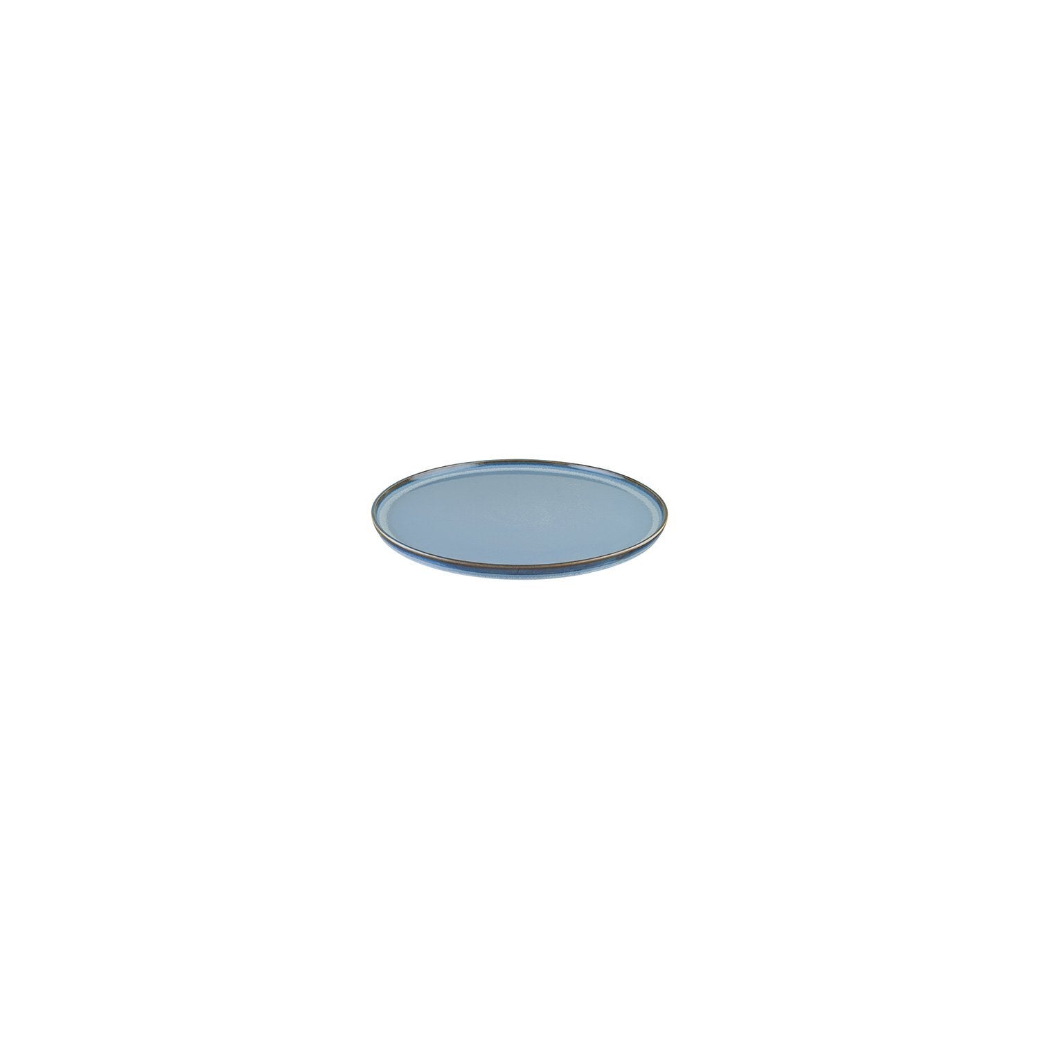Sky dia.6.25" Round Blue Vitrified Plate