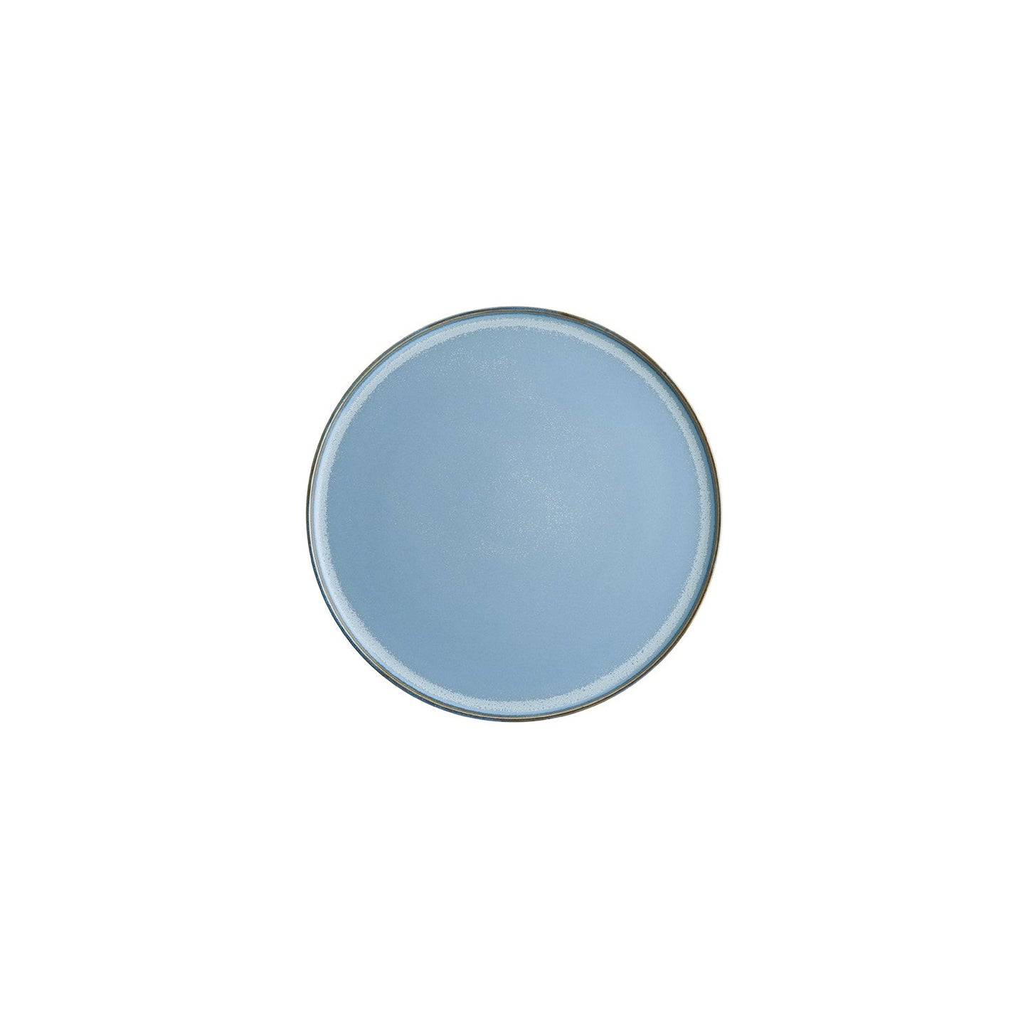 Porcelain Sky dia.8.75" Round Blue Porcelain Plate - Case Pack: 6