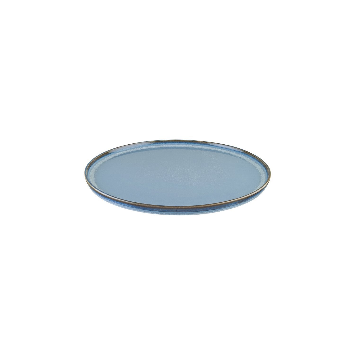 Sky dia.11" Round Blue Vitrified Plate