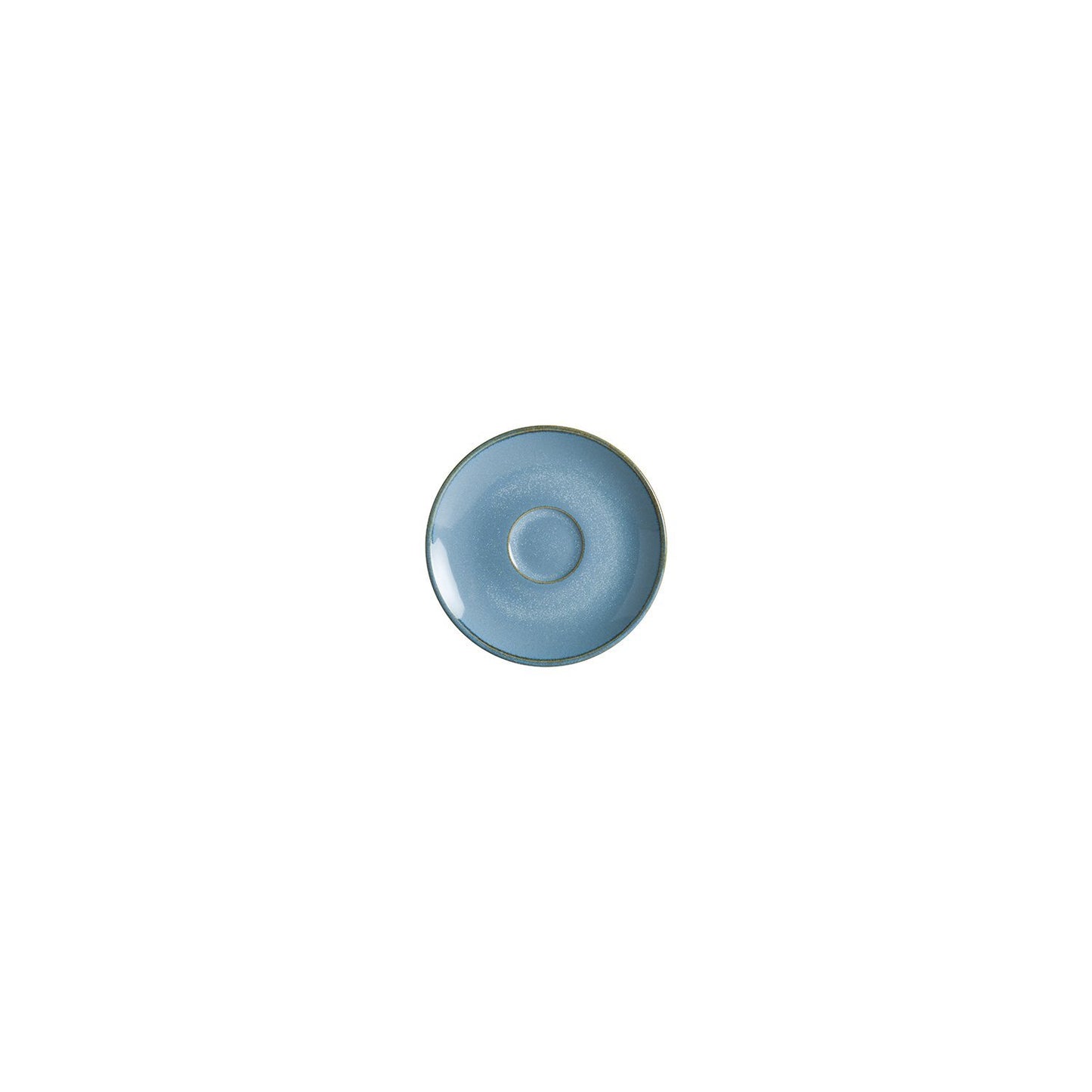 Turgla Vitrified Sky dia.4.75" Round Blue Vitrified Saucer - Case Pack: 6