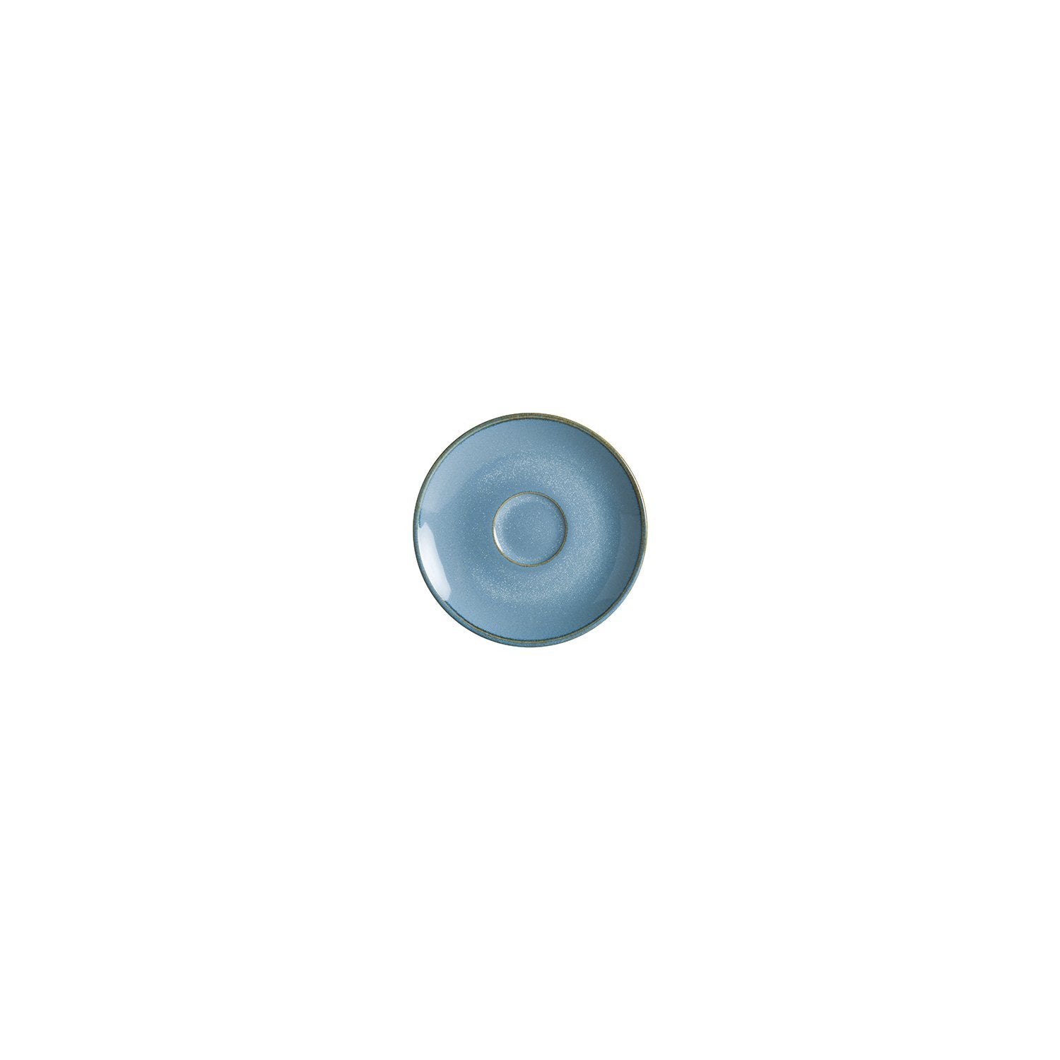 Sky dia.4.75" Round Blue Vitrified Saucer