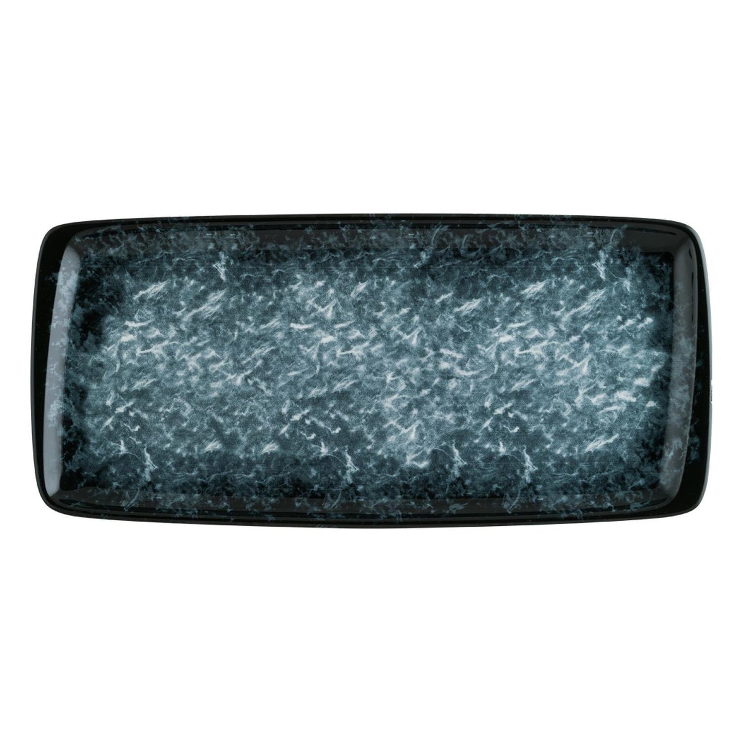 Sepia 13.5" x 6" x h:0.75" Rectangular Decorated Vitrified Platter