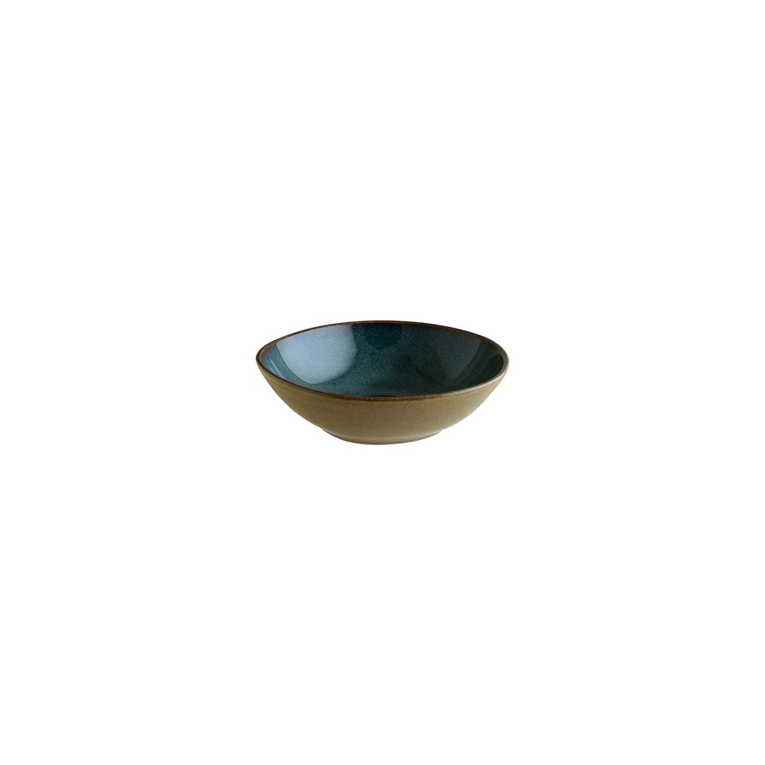 Sphere Ocean 7" x 6.5" x h:2" 16 oz. Organic Blue Vitrified Bowl