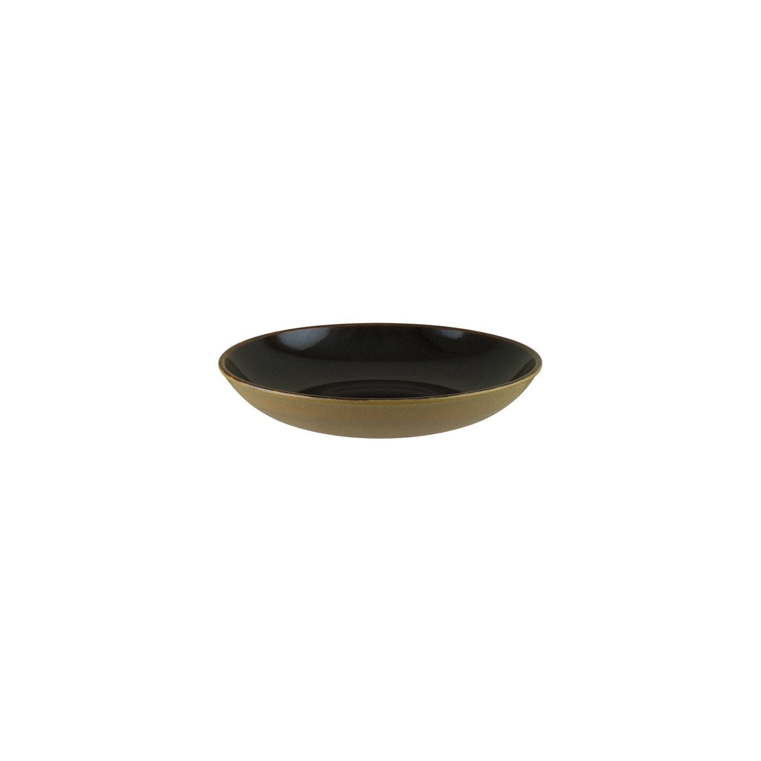 Sphere Earth dia.9" h:2" 34 oz. Round Black Vitrified Bowl