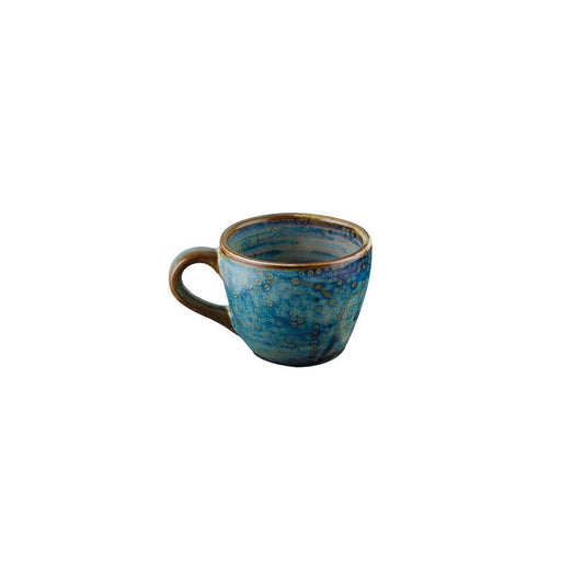 Turgla Vitrified Sapphire dia.2.5" h:2" 3 oz. Round Blue Vitrified Espresso Cup - Case Pack: 6