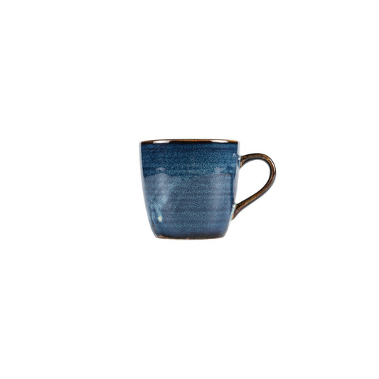 Turgla Vitrified Sapphire dia.3.5" h:3.25" 11 oz. Round Blue Vitrified Mug - Case Pack: 24