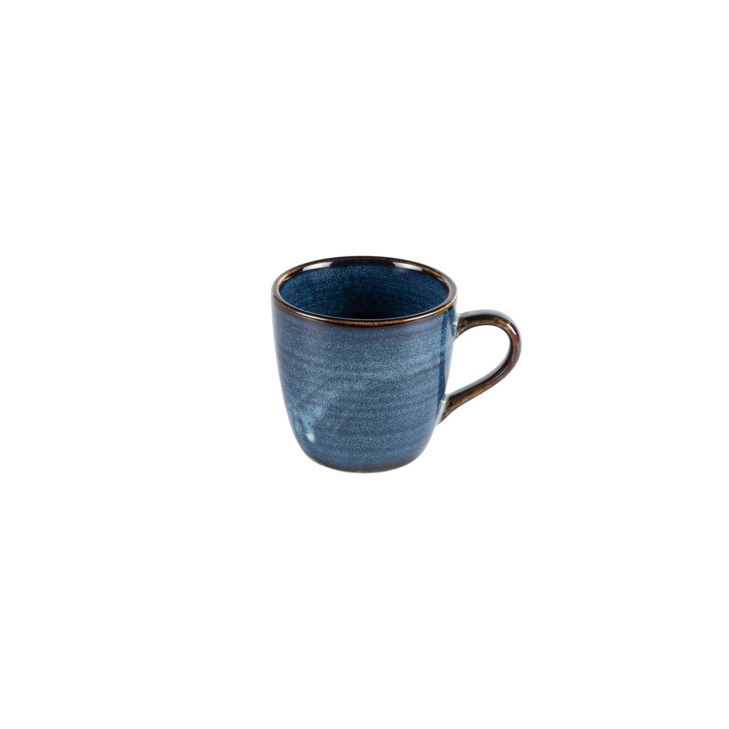 Sapphire dia.3.5" h:3.25" 11 oz. Round Blue Vitrified Mug