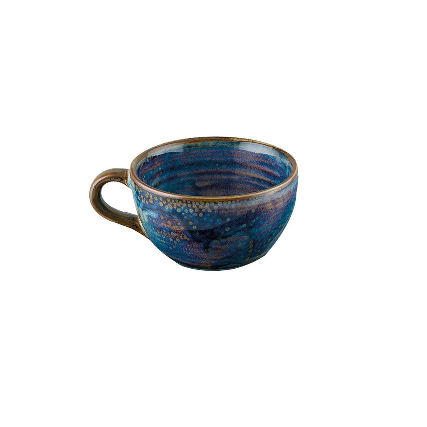 Turgla Vitrified Sapphire dia.4" h:2.5" 8 oz. Round Blue Vitrified Espresso Cup - Case Pack: 6