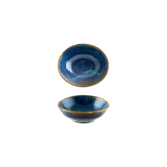 Turgla Vitrified Sapphire dia.6.5" h:2.25" 14 oz. Round Blue Vitrified Bowl - Case Pack: 12