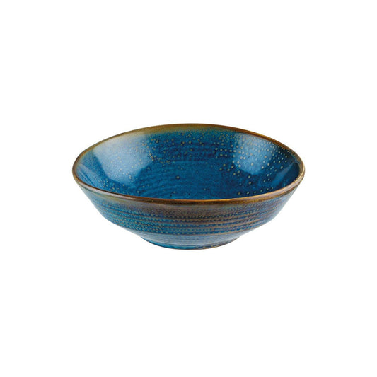 Turgla Vitrified Sapphire dia.6.75" h:2.5" 24 oz. Round Blue Vitrified Bowl - Case Pack: 12