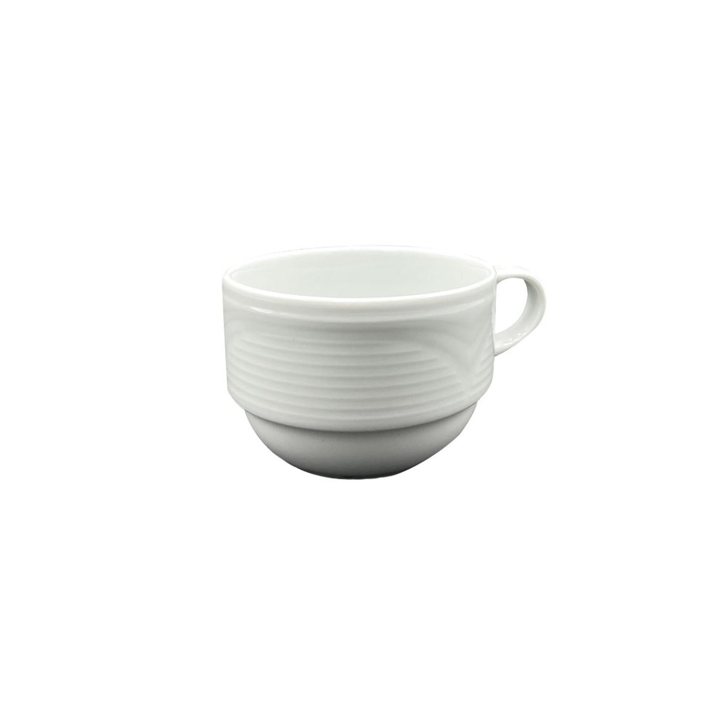 Porcelain Saturn dia.3.25" h:2.25" 7 oz. Round White Porcelain Cup - Case Pack:12