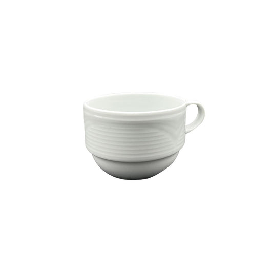 Porcelain Saturn dia.3.25" h:2.25" 7 oz. Round White Porcelain Cup - Case Pack:12