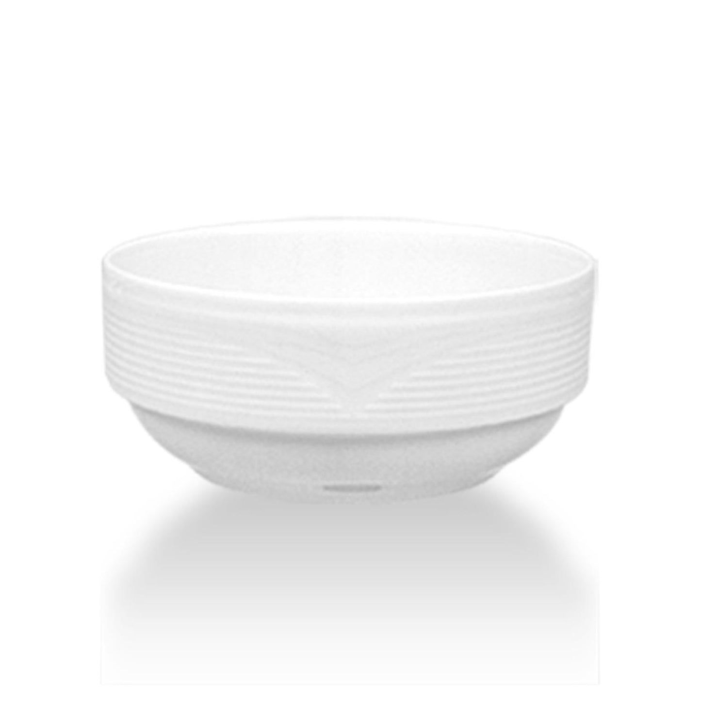 Porcelain Saturn dia.4.75" h:2" 13 oz. Round White Porcelain Bowl - Case Pack:12