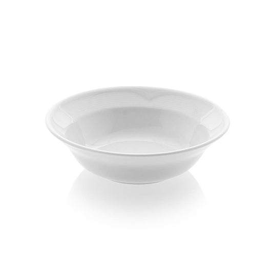 Porcelain Saturn dia.6" h:1.5" 12 oz. Round White Porcelain Bowl - Case Pack:12