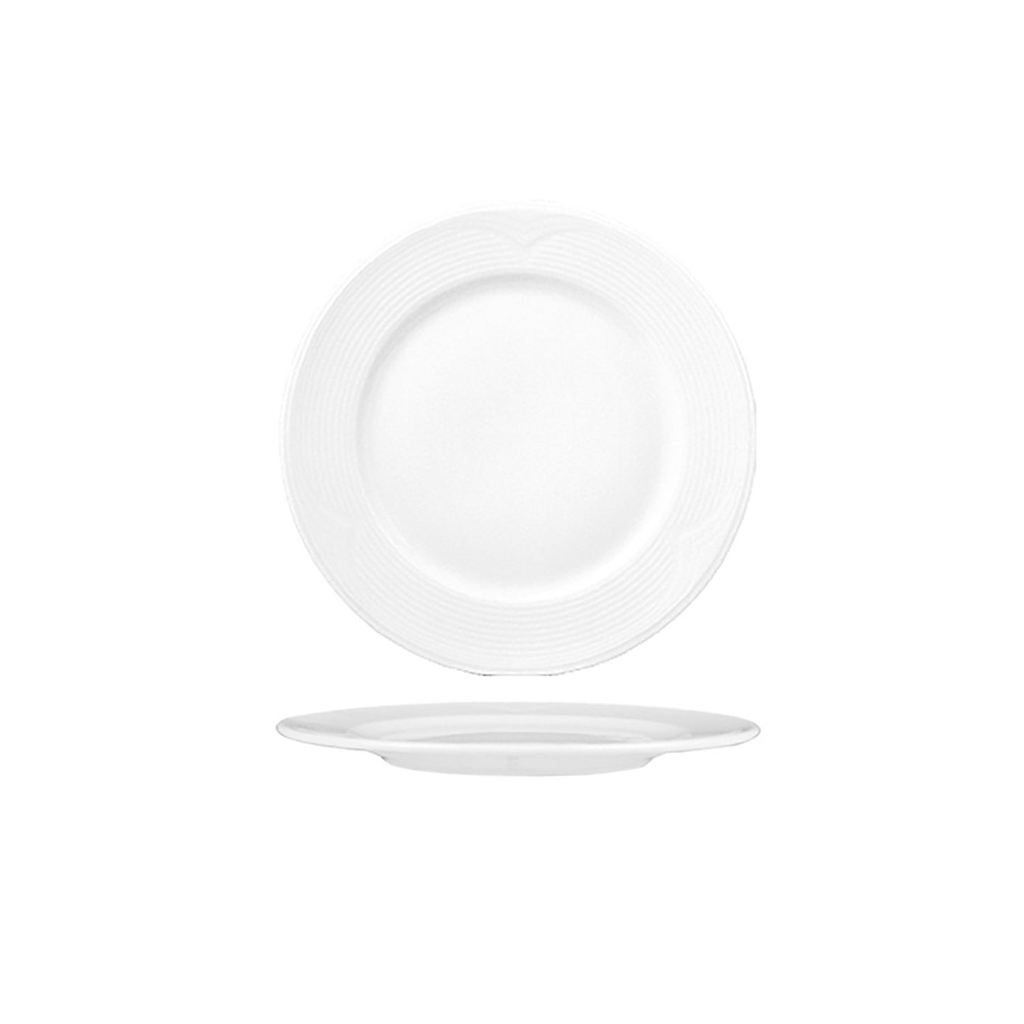 Saturn dia.6.25" Round White Porcelain Plate