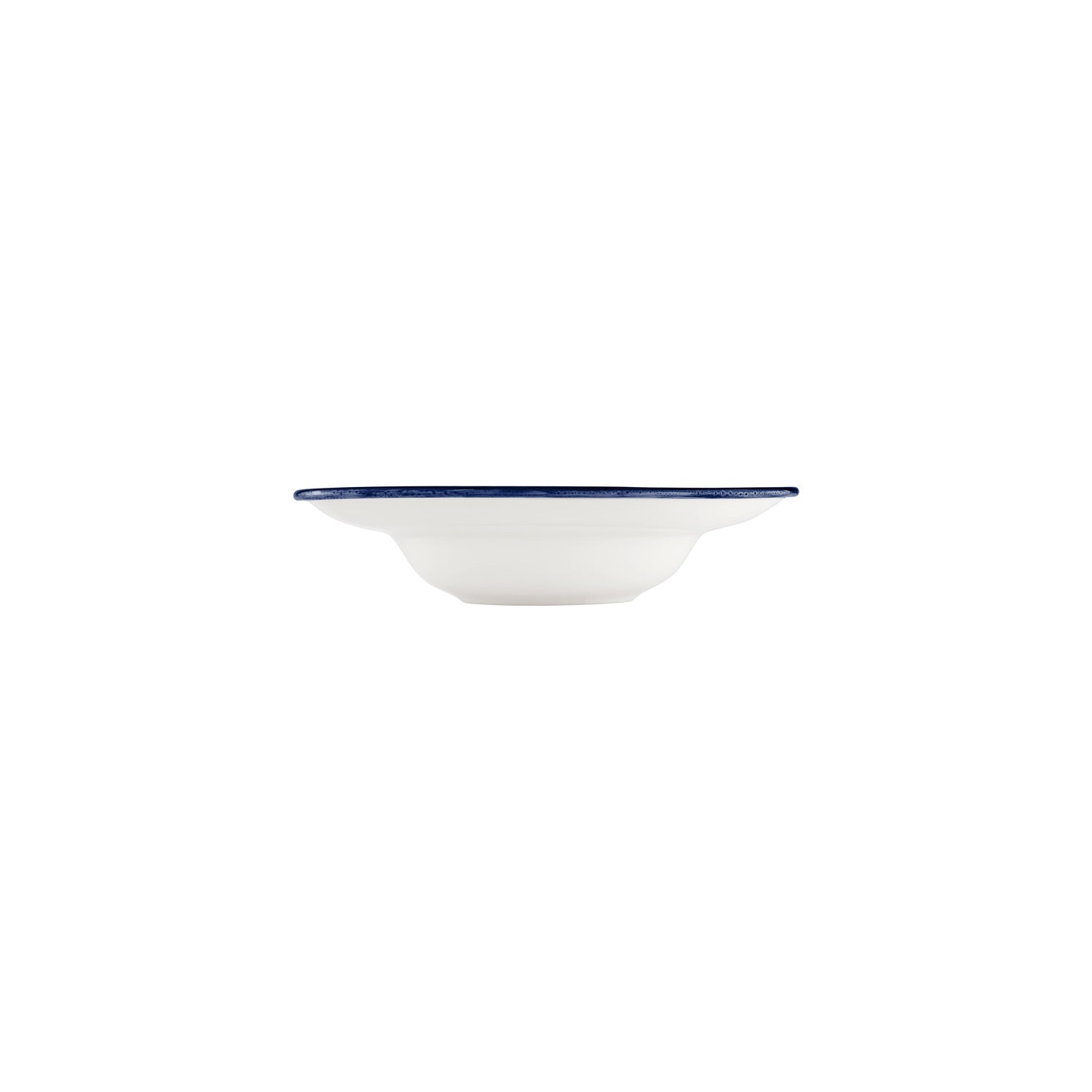Helix Navy Blue dia.9.75" h:0" 14 oz. Round Blue Vitrified Deep Plate