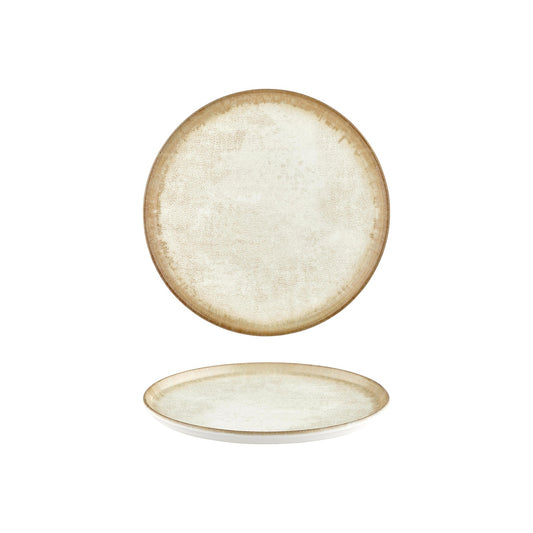 Smooth Ambience Yellow dia.9.75" Round Beige Vitrified Plate