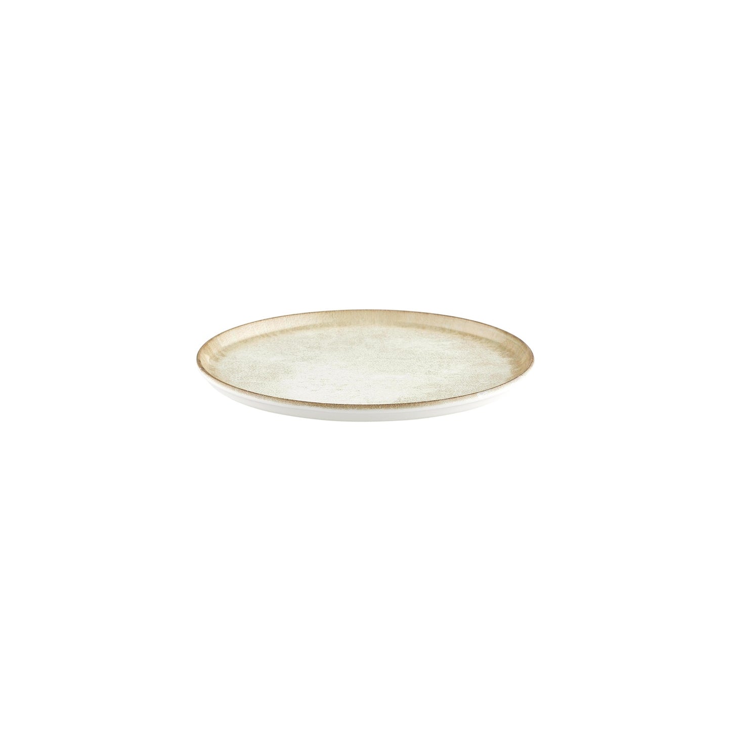 Smooth Ambience Yellow dia.9.75" Round Beige Vitrified Plate