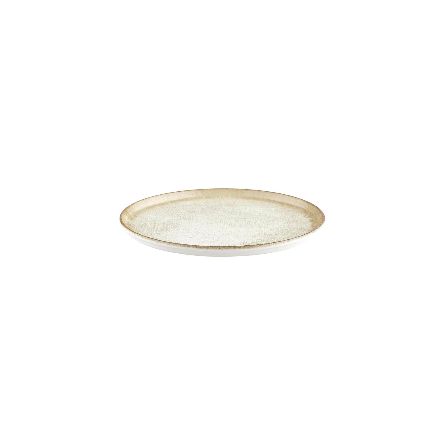Smooth Ambience Yellow dia.9.75" Round Beige Vitrified Plate