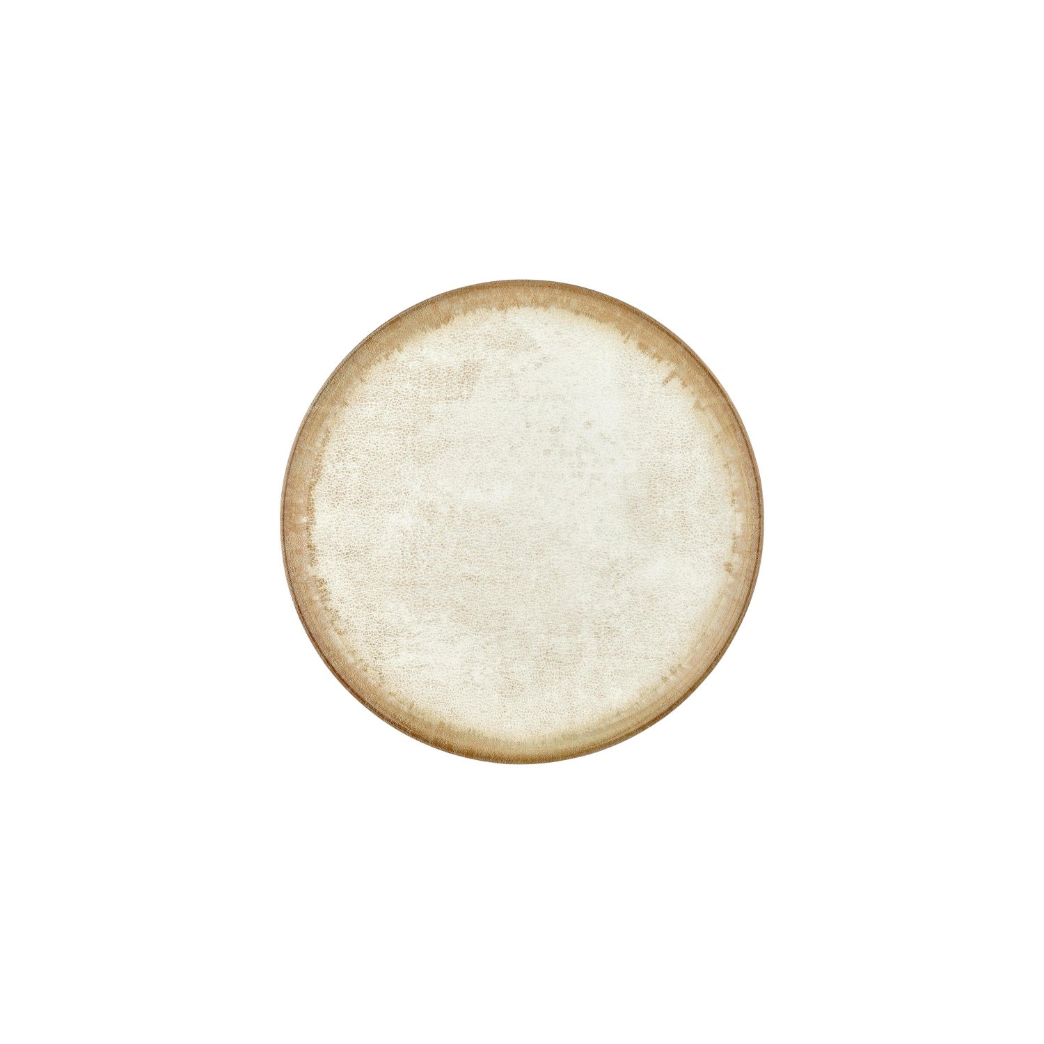 Smooth Ambience Yellow dia.9.75" Round Beige Vitrified Plate