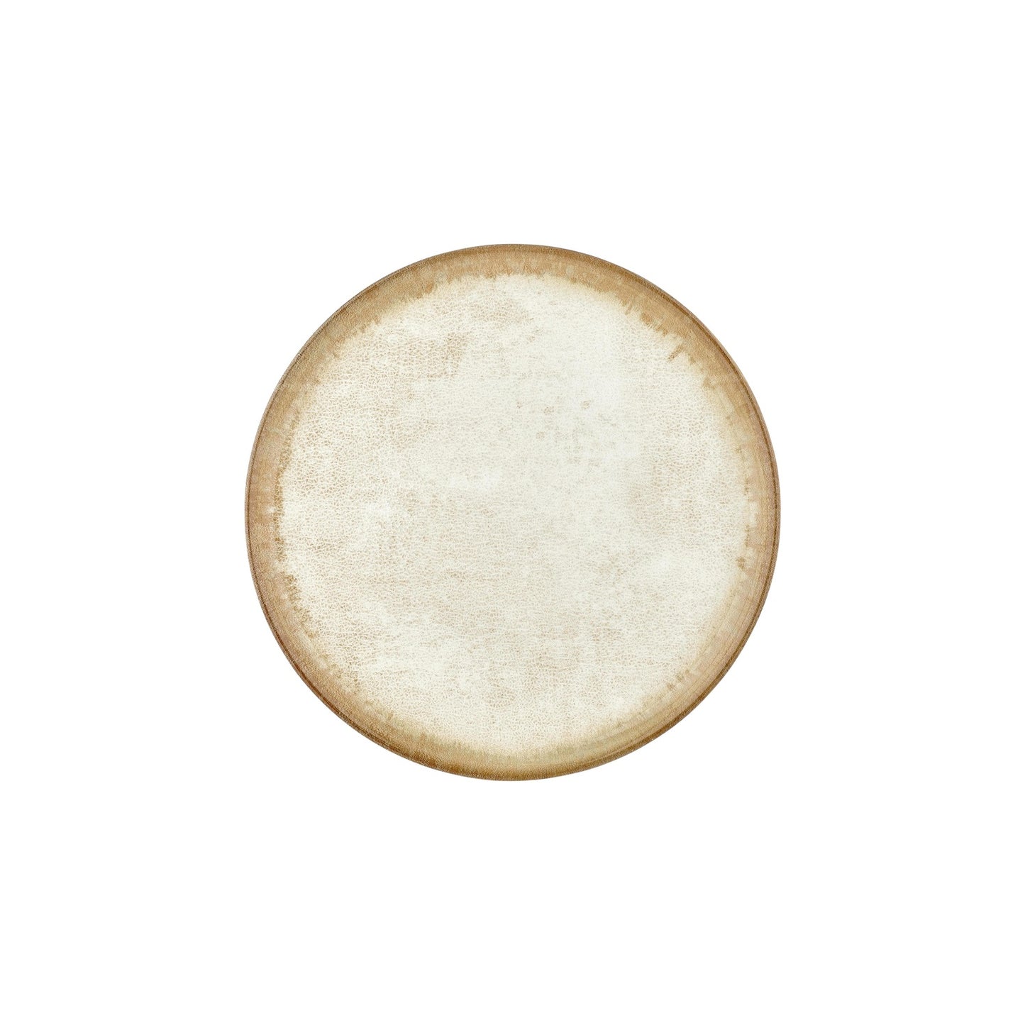 Smooth Ambience Yellow dia.11" Round Beige Vitrified Plate