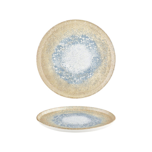 Smooth Reaction dia.11" Round Yellow Vitrified Plate