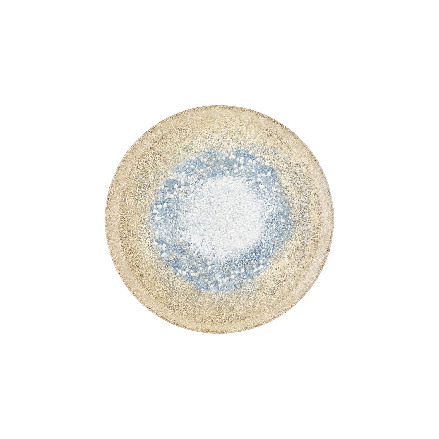 Smooth Reaction dia.11" Round Yellow Vitrified Plate