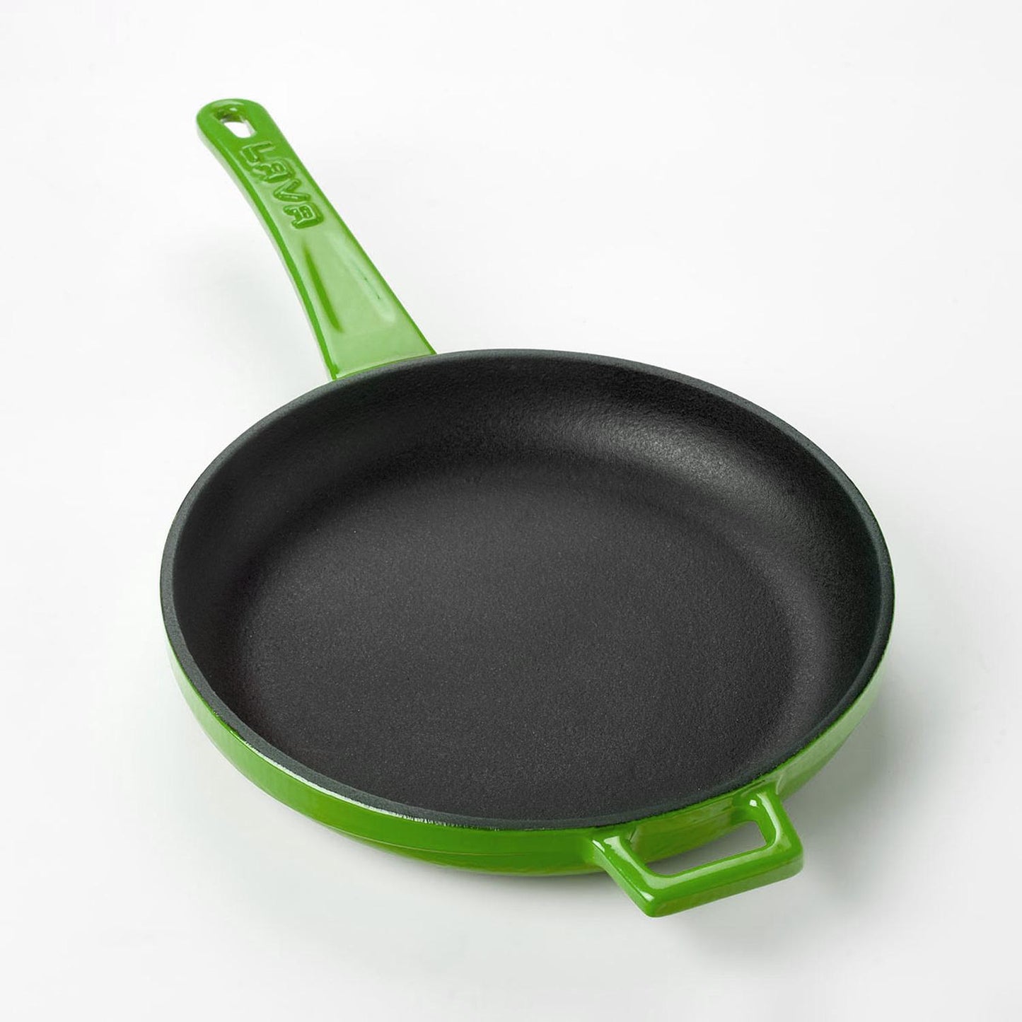 Cast Iron dia.7.75" h:1" Round Green Cast Iron Pan - Case Pack: 1