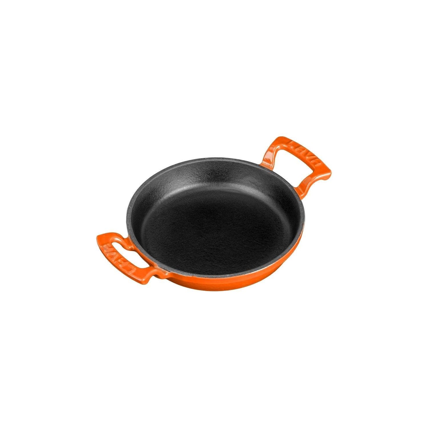 Turgla Cast Iron dia.6.75" h:1" Round Orange Cast Iron Pan