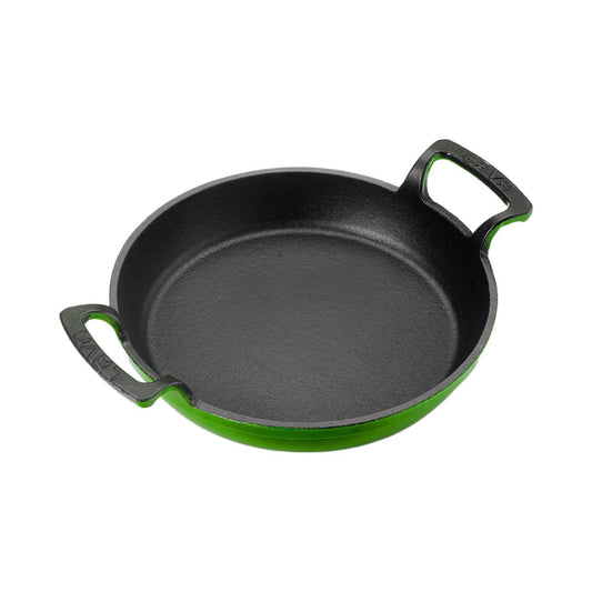 Turgla Cast Iron dia.8.25" h:1" Round Green Cast Iron Pan