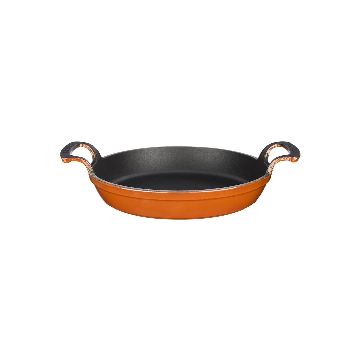 Turgla Cast Iron dia.8.25" h:1" Round Orange Cast Iron Pan