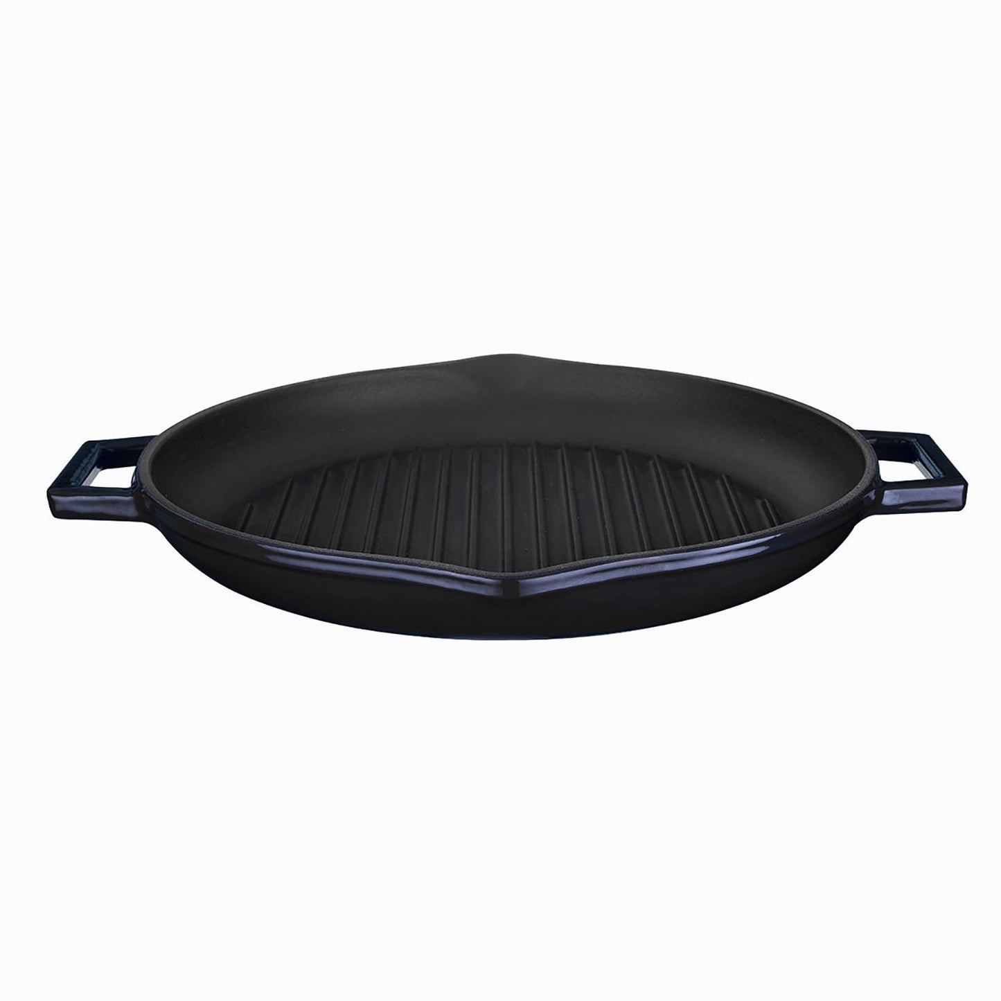 Cast Iron dia.11.75" h:2" 3 qt. Round Black Cast Iron Pan - Case Pack: 1