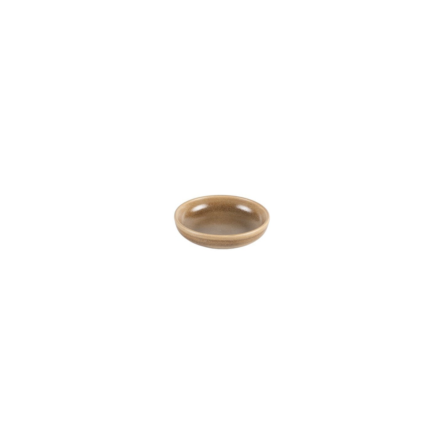 Terra Pott dia.4.25" h:1" 4 oz. Round Brown Vitrified Bowl