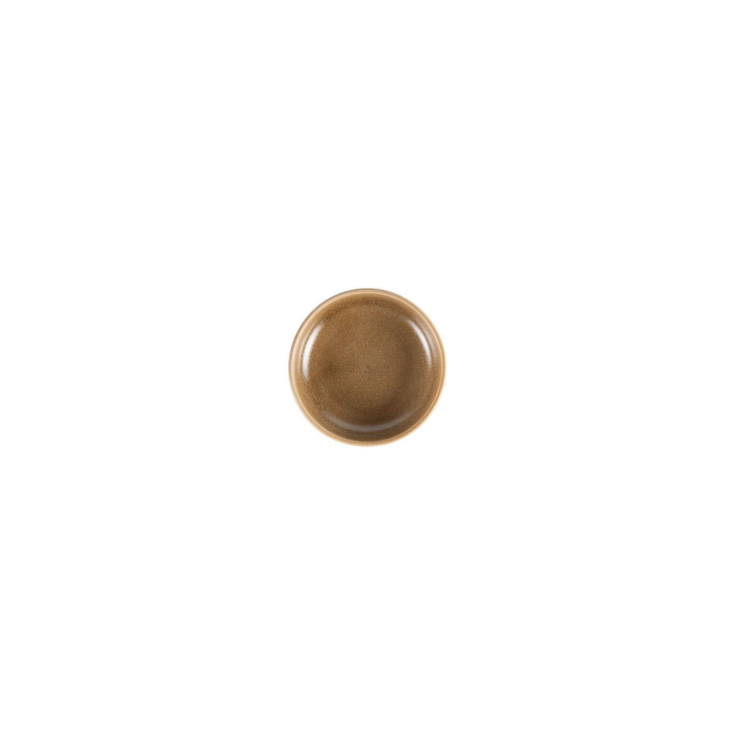 Terra Pott dia.4.25" h:1" 4 oz. Round Brown Vitrified Bowl